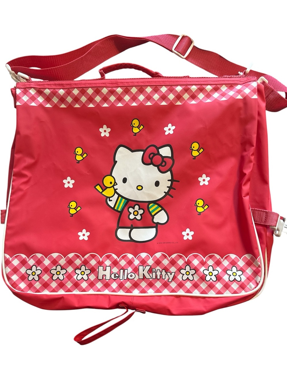 Vintage Sanrio Hello Kitty Red Children’s Shoulder Garment Bag